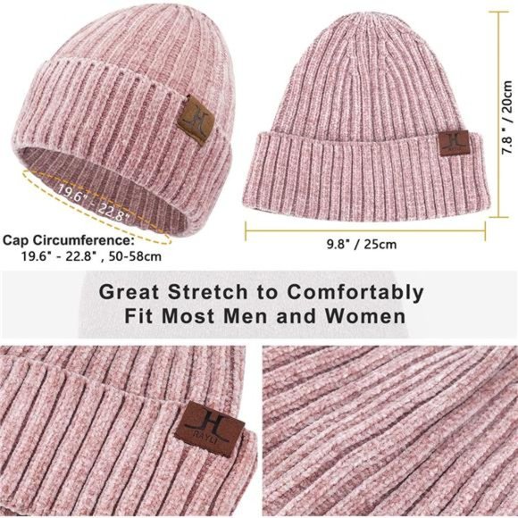 Winter Knit Hat Beanie + Scarf + Gloves Set  for Women main image 6